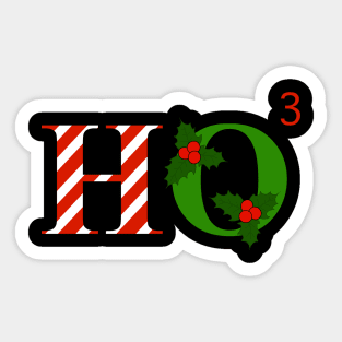 Ho Cubed Sticker